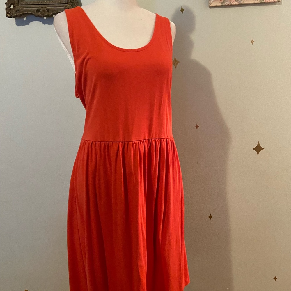 Coral J. Crew button back dress